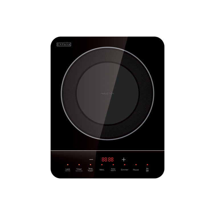 Empava Black Portable Single Burner Induction Cooktop