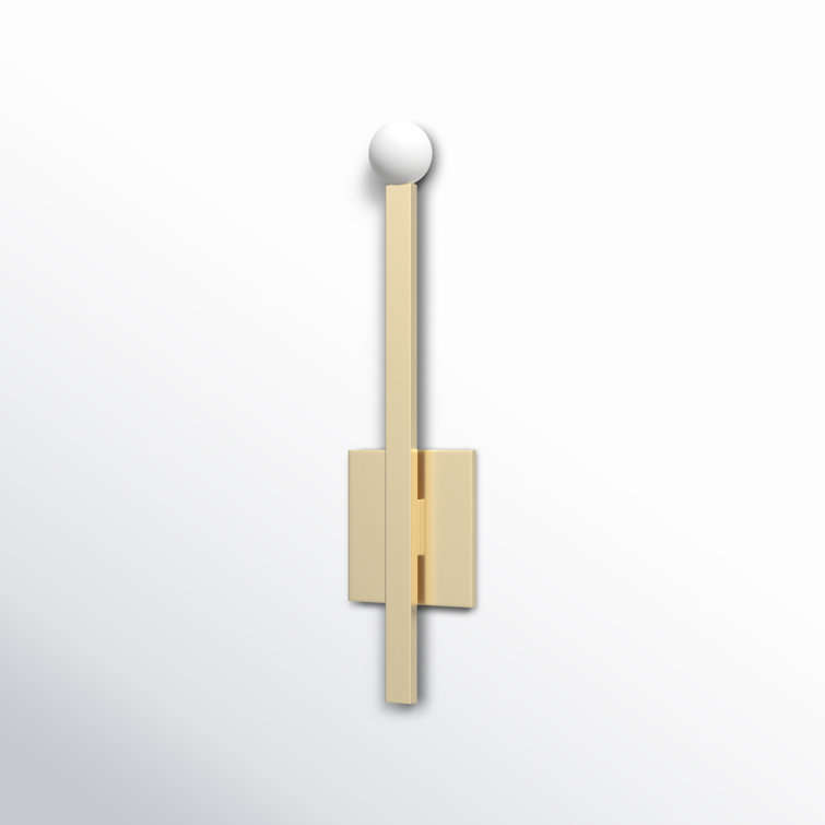 Aged Brass Single Light Dimmable Wall Sconce