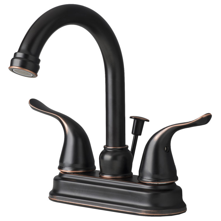 Oil Rubbed Bronze Two Handle Centerset Lavatory Faucet