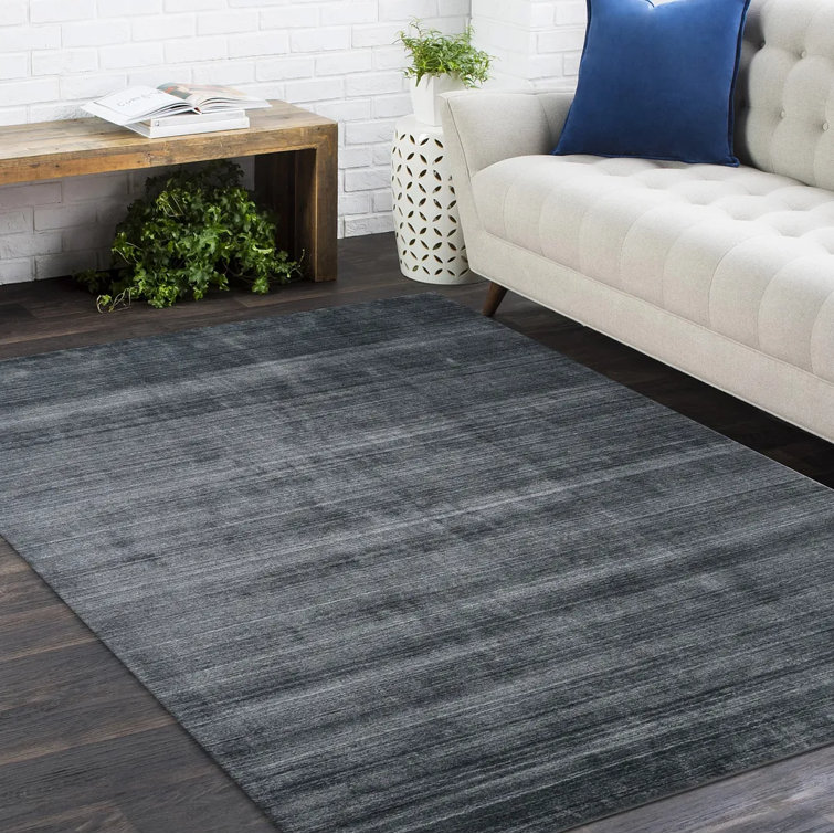 Marengo Stripe Hand-Knotted Wool Blend 8' x 10' Area Rug
