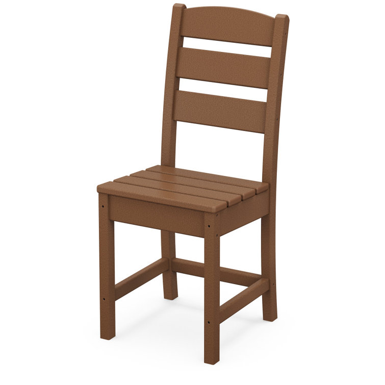 Teak Armless Outdoor Dining Side Chair