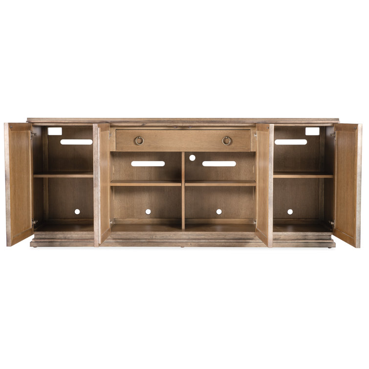 Brown Transitional Wood 84" Credenza