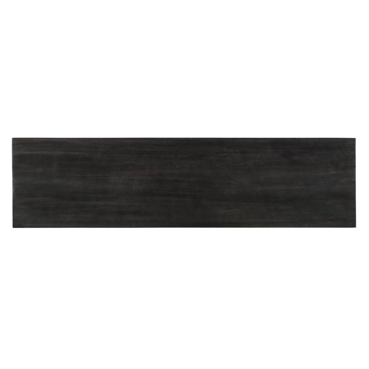 Transitional Black and White Patterned Credenza