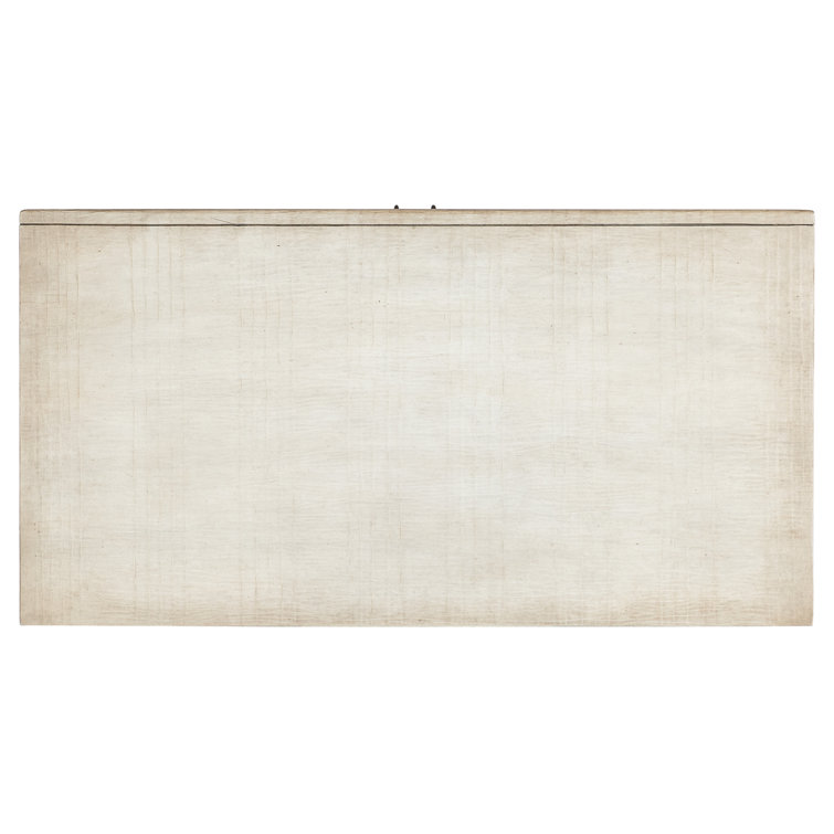 Transitional Beige and White Soft Close Drawer Accent Chest