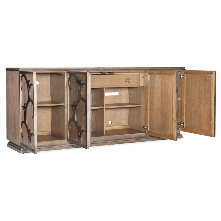 Brown Transitional Wood 84" Credenza