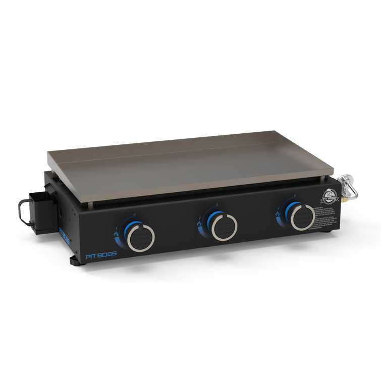 Pit Boss 3-Burner Black Propane Tabletop Gas Griddle with Cover