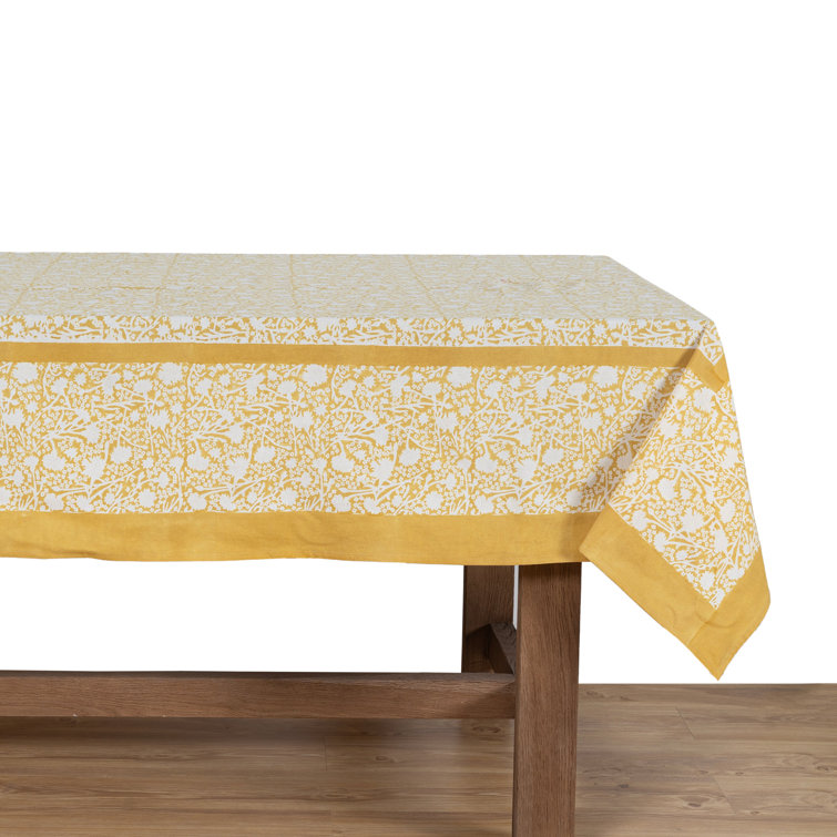 Meadows Vert 59" Square Fabric Tablecloth