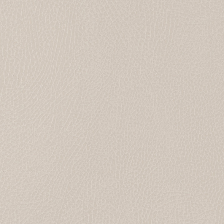 Ivory Vegan Leather and Wood Modern Bassinet