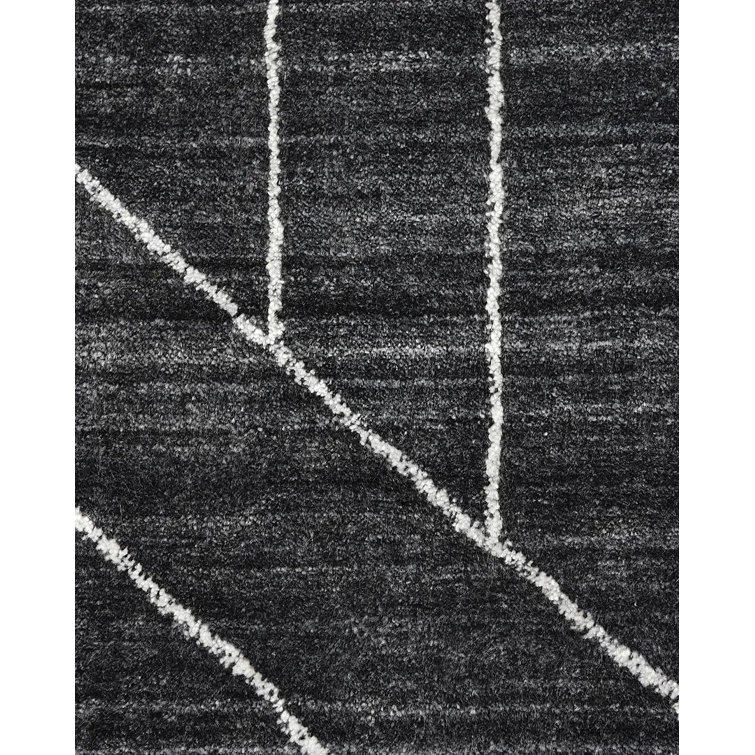 Elysian Gray Hand-Knotted Wool and Viscose 8' x 10' Area Rug