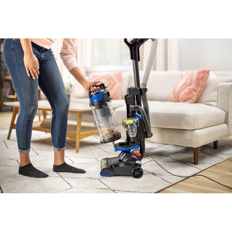 Black and Blue Bagless Upright Vacuum for Pet Hair