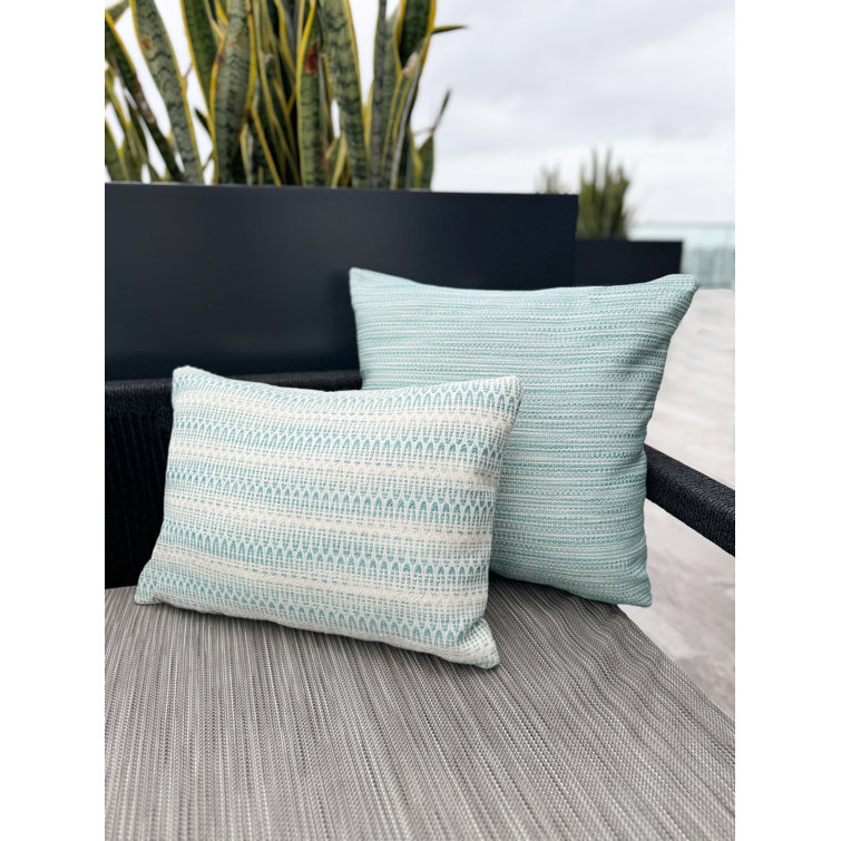 Aqua Square UV-Resistant Acrylic Indoor/Outdoor Pillow