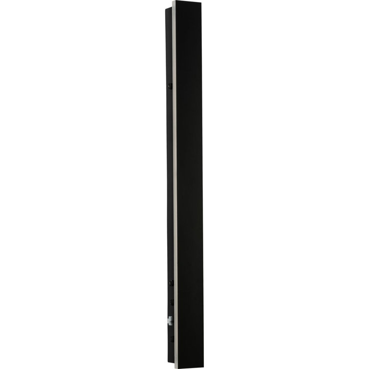 24" Matte Black LED Contemporary Outdoor Wall Light