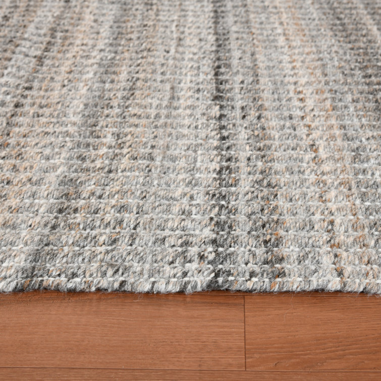 Atlantic Striped Brown Hand-Woven Outdoor Polyester Rug