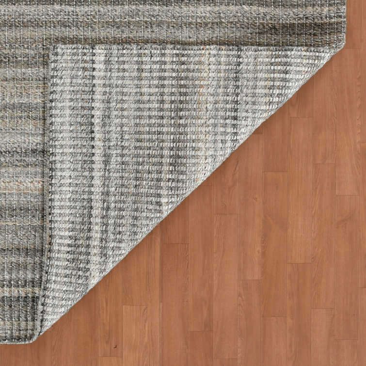 Atlantic Striped Brown Hand-Woven Outdoor Polyester Rug