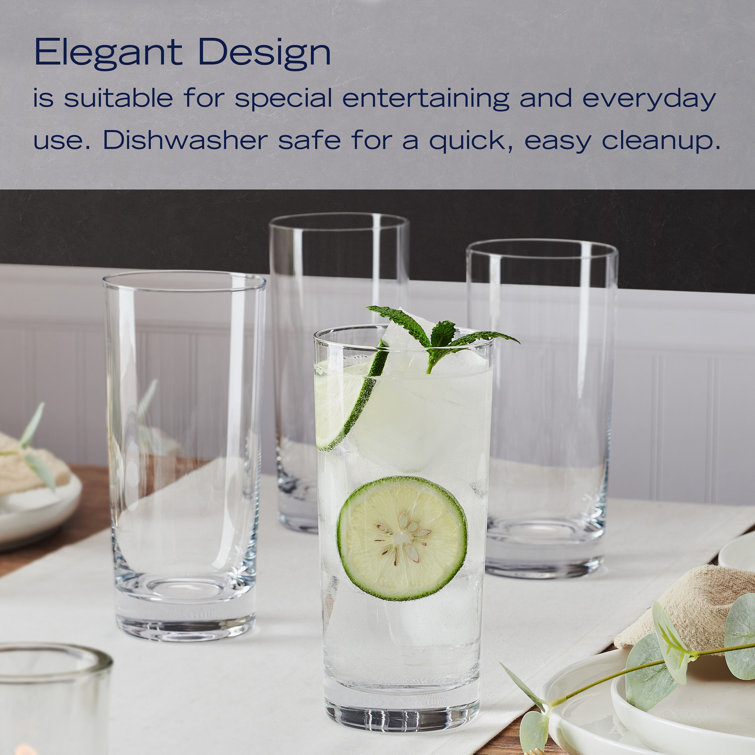 Lana Clear Glass 16 oz. Highball Set of 4