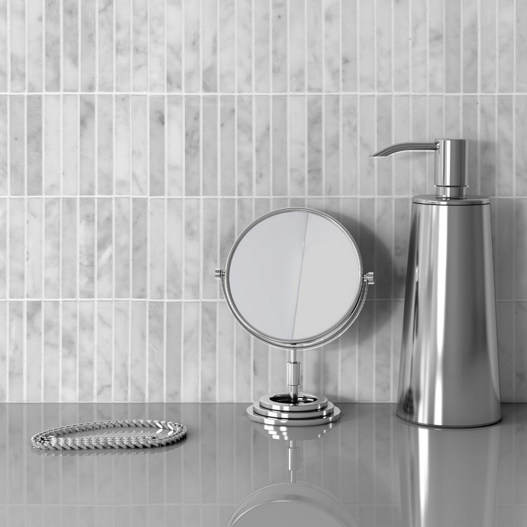 Carrara White Polished Marble Mosaic Tile for Wall and Floor