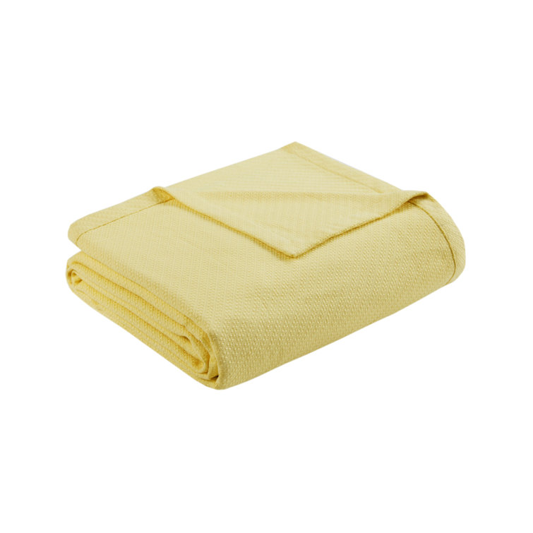 Supreme Liquid Cotton King-Size Blanket in Soft Gray