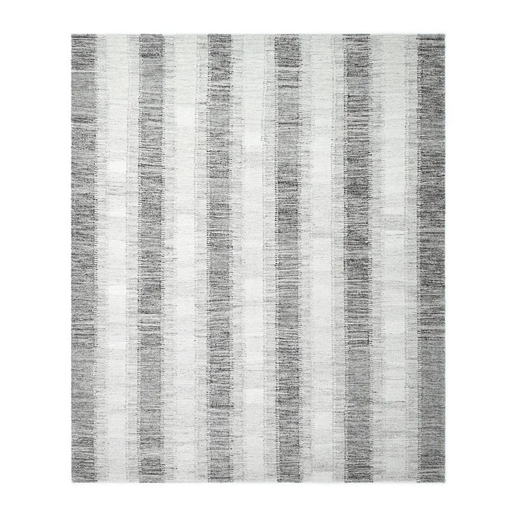 Handmade Brown Wool 9' x 12' Flatweave Area Rug