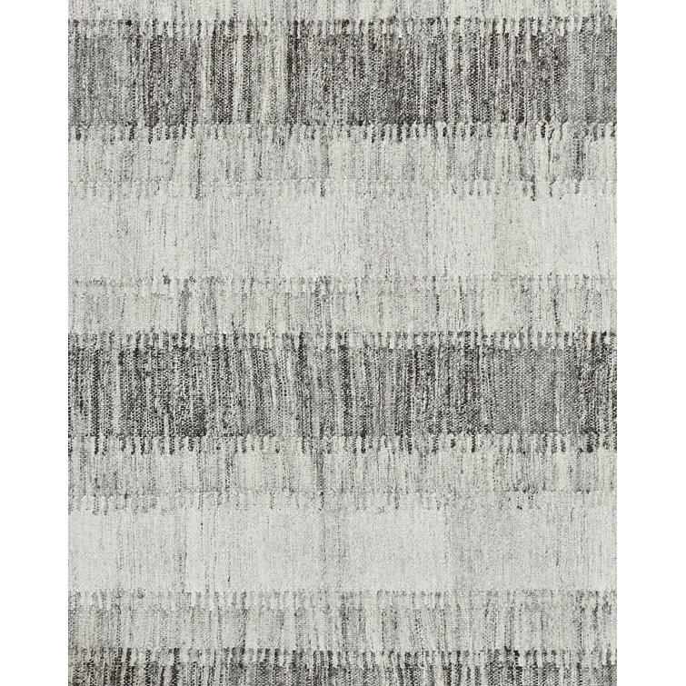 Handmade Brown Wool 9' x 12' Flatweave Area Rug