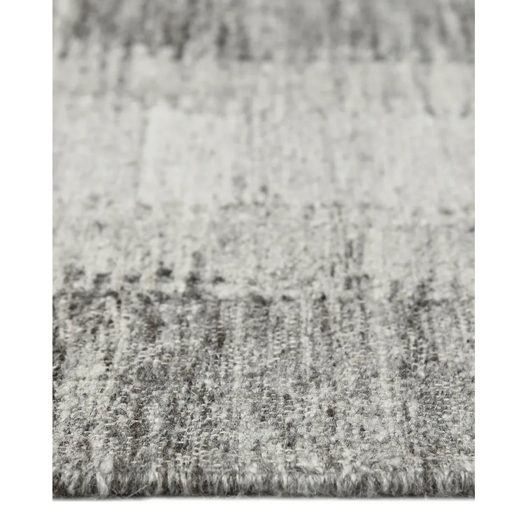 Handmade Brown Wool 9' x 12' Flatweave Area Rug