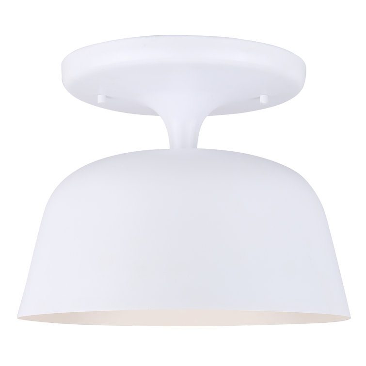 Kiliam Matte White and Black 12'' Modern Indoor/Outdoor Pendant