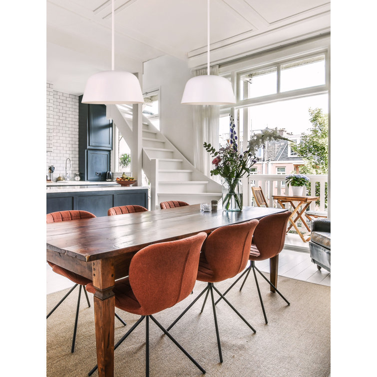 Kiliam Matte White and Black 12'' Modern Indoor/Outdoor Pendant