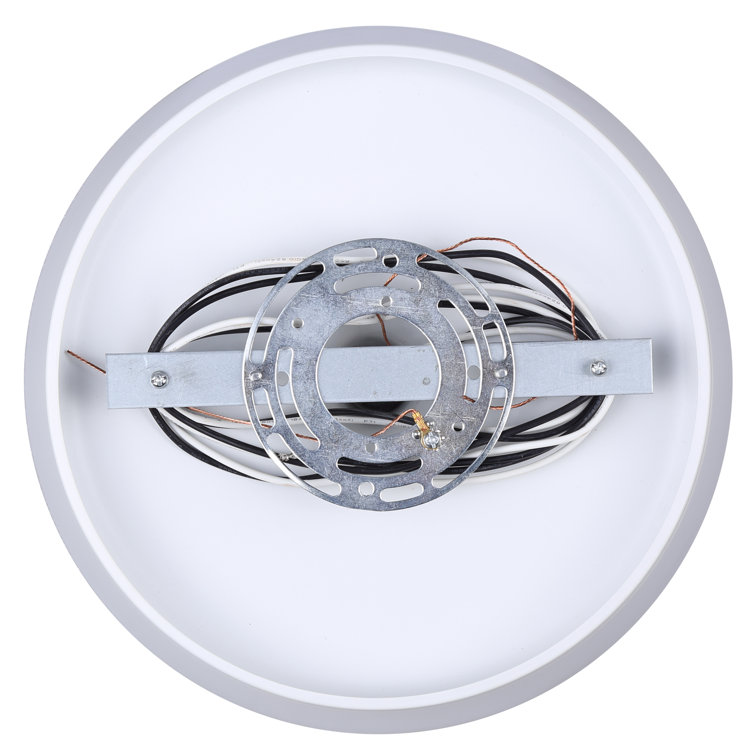 Kiliam Matte White and Black 12'' Modern Indoor/Outdoor Pendant