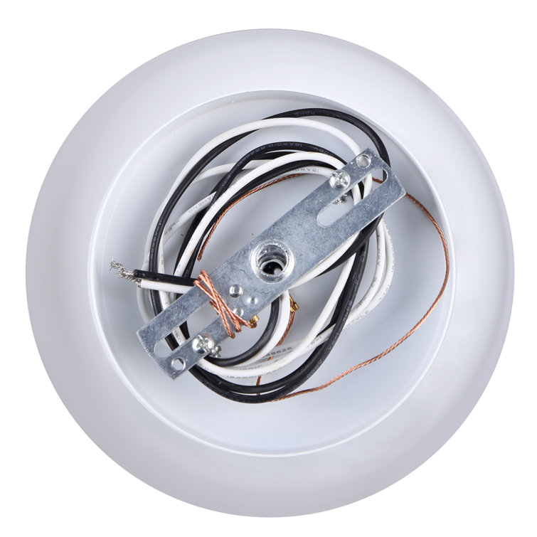 Kiliam Matte White and Black 12'' Modern Indoor/Outdoor Pendant