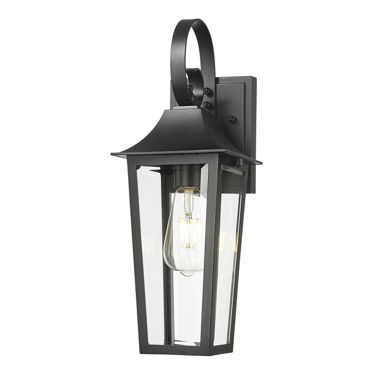 Gannon Black Dimmable Outdoor Wall Lantern