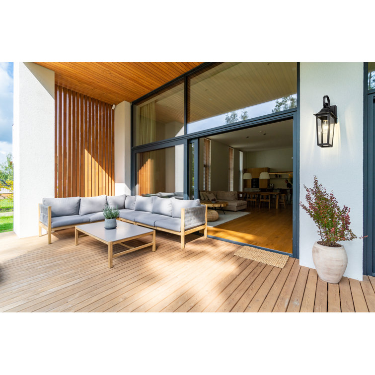 Gannon Black Dimmable Outdoor Wall Lantern