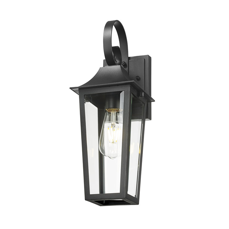 Gannon Black Dimmable Outdoor Wall Lantern