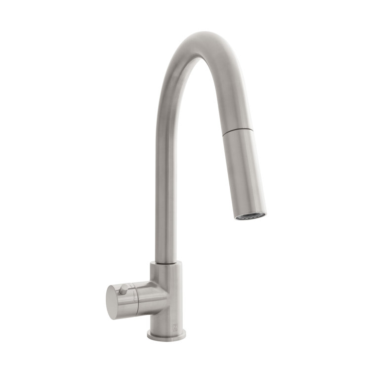 Brushed Nickel Touchless Kitchen Faucet with Pull-out Spray