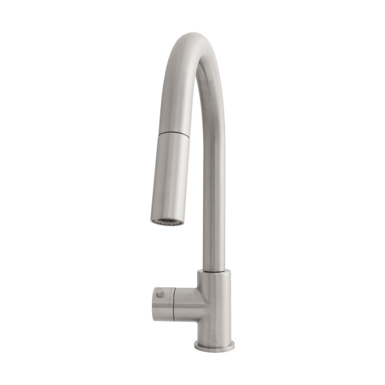 Brushed Nickel Touchless Kitchen Faucet with Pull-out Spray