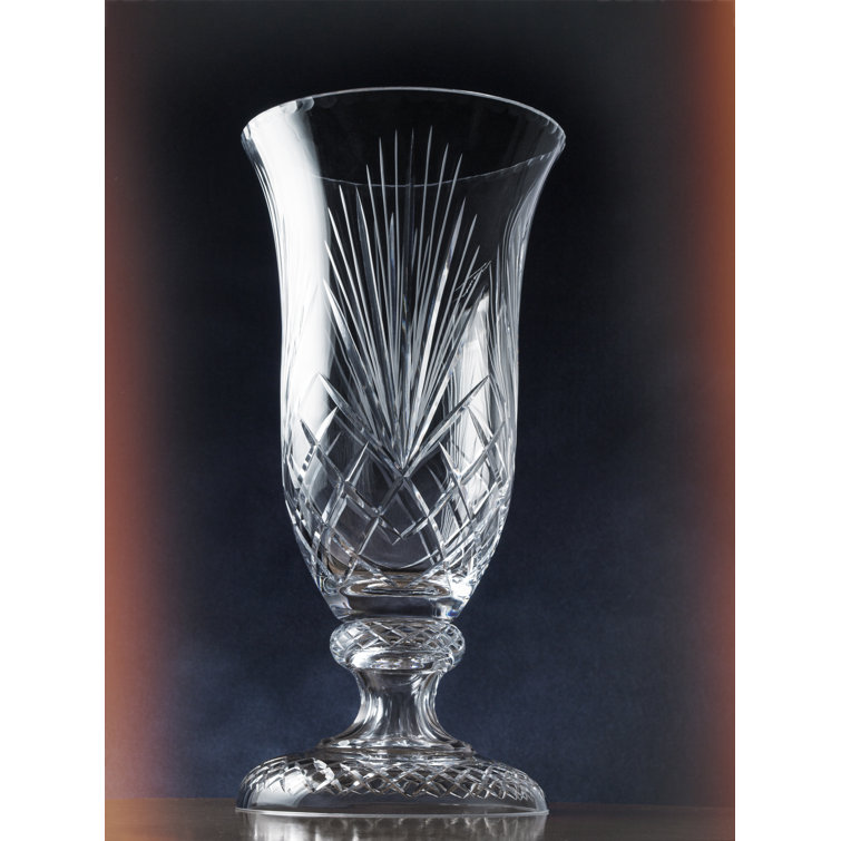 Majestic Clear Glass Decorative Table Vase, 18" Height
