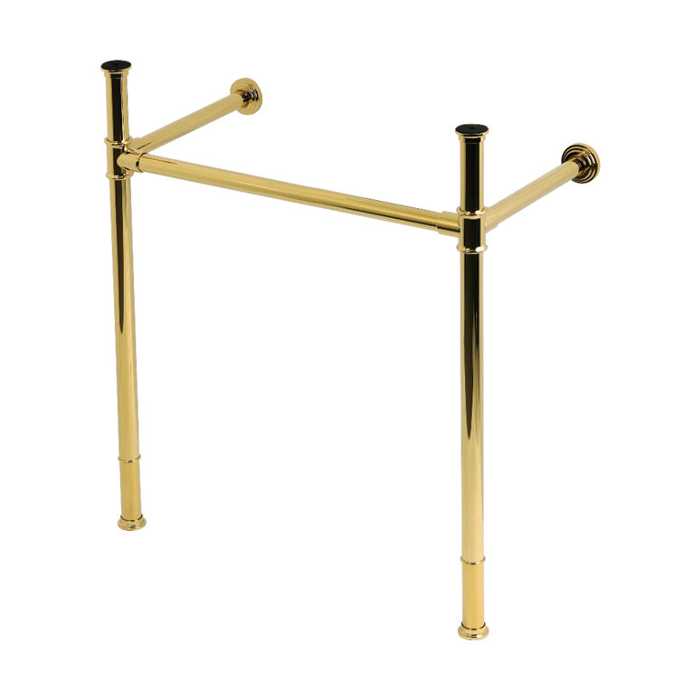 Polished Brass Stainless Steel Console Sink Legs