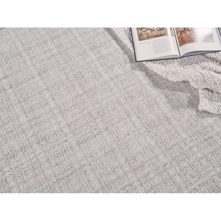 Ivory Hand-Knotted Wool Rectangular Area Rug 10' x 14'