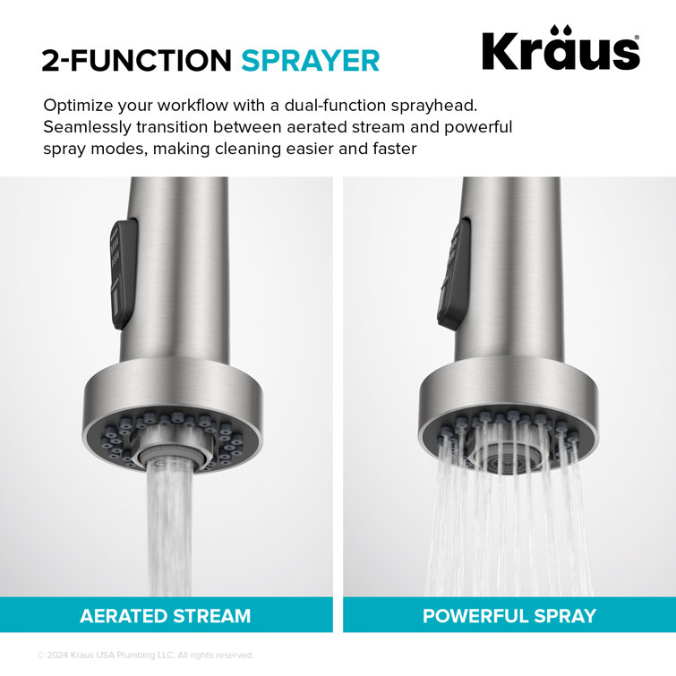 Stainless Steel Touchless Kitchen Faucet with Pull-out Spray