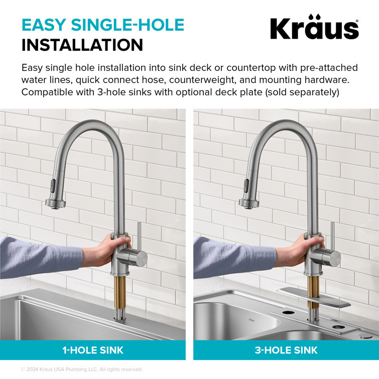 Stainless Steel Touchless Kitchen Faucet with Pull-out Spray