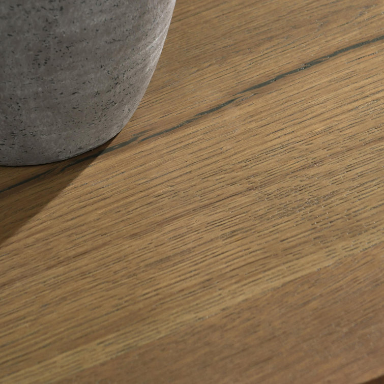 Layne 20" Light Brown Oak Veneer Round End Table