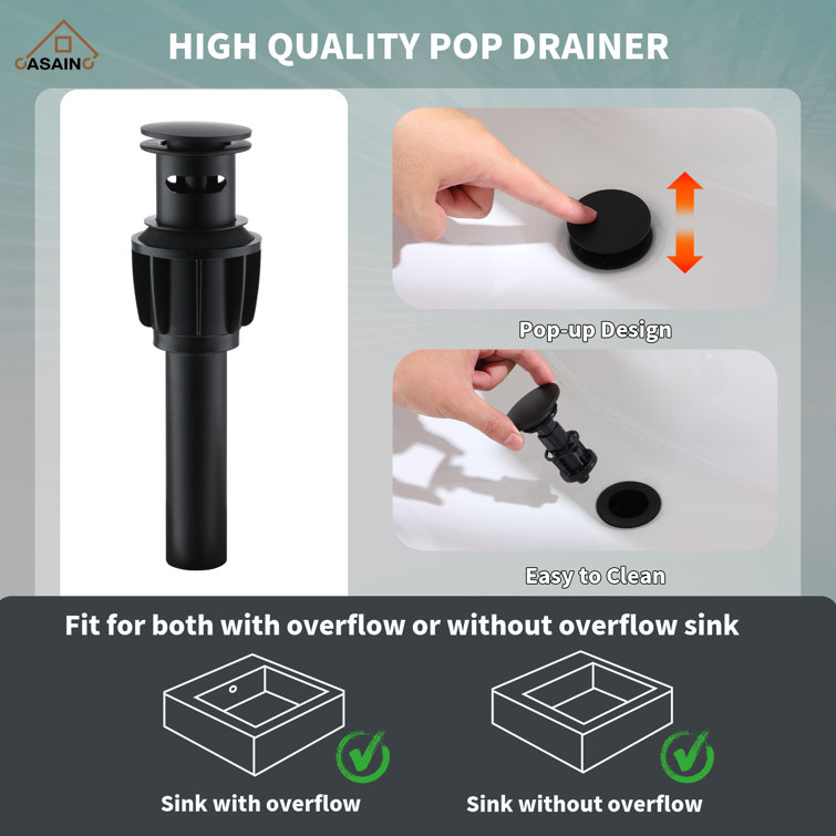 Matte Black Stainless Steel LED Bathroom Faucet with Temperature Display