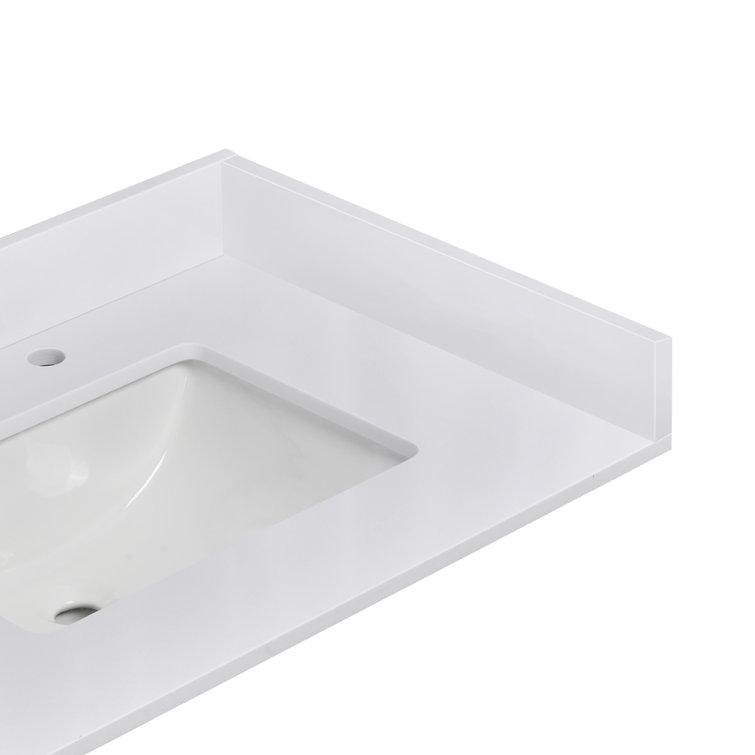 White Expressions Solid Surface Backsplash Kit