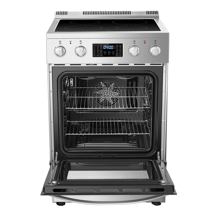 Lanbo 24 Inch Stainless Steel Freestanding Electric Range with Convection Oven