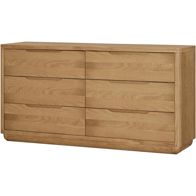 Hundley Light Brown Oak Veneer Modern Dresser