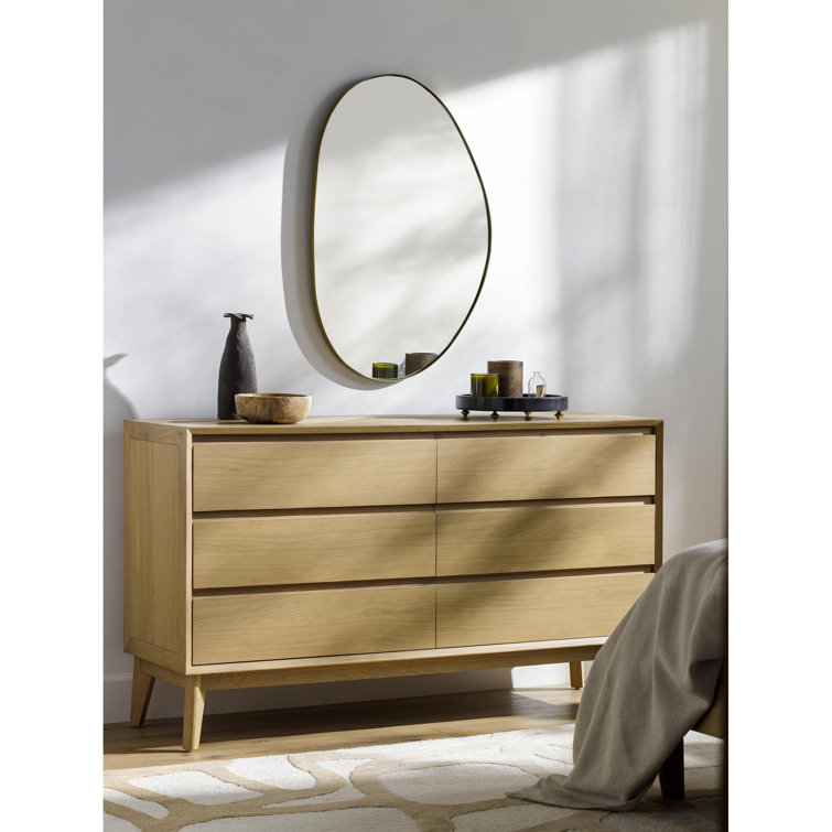 Toulon Light Brown Oak Mid-Century Modern Dresser