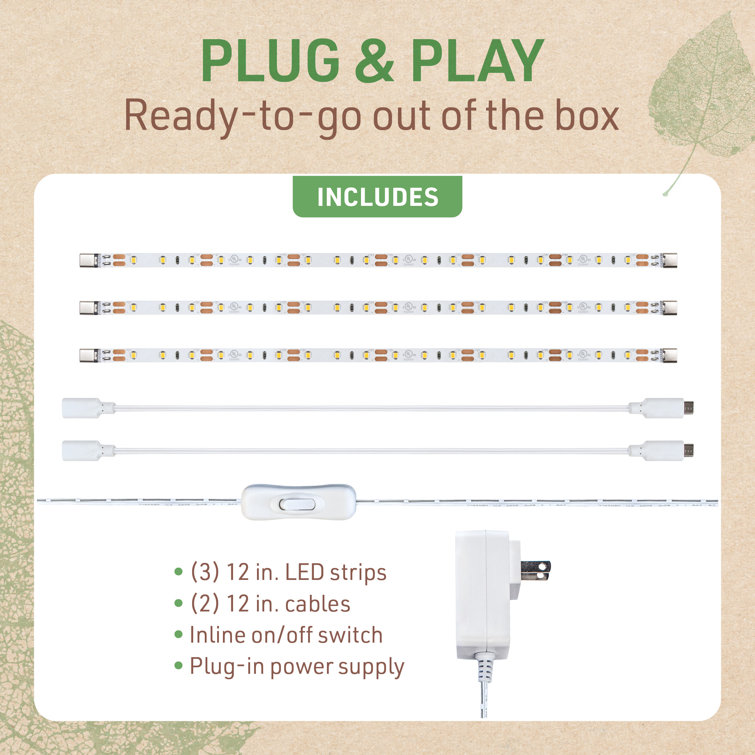Warm White 36'' LED Under Cabinet Strip Light Kit