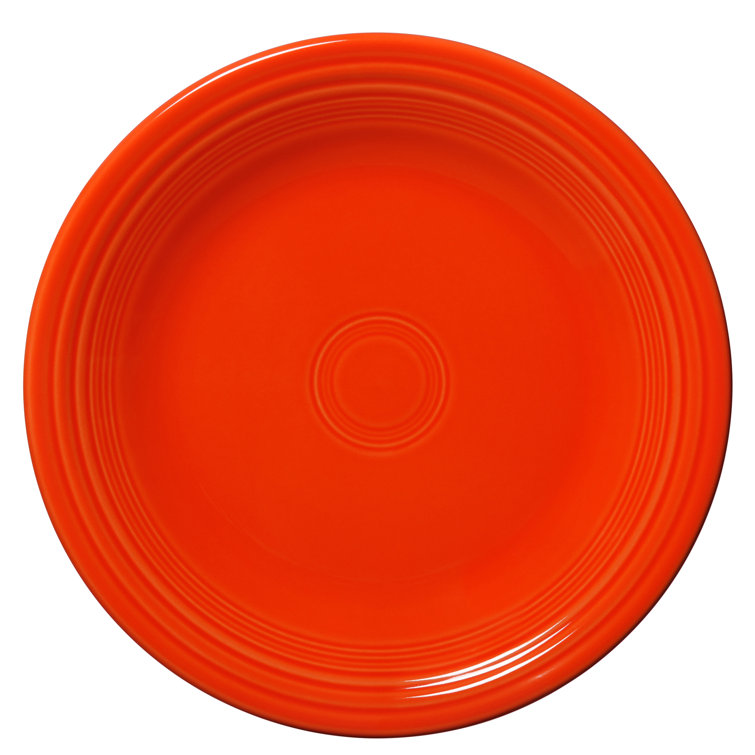 Poppy Ceramic Microwave-Safe Dinner Plate, 10.5 Inch