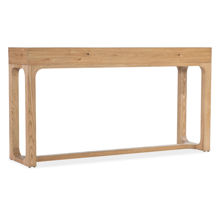 Rustic Brown Wood Console Table with Storage Drawers