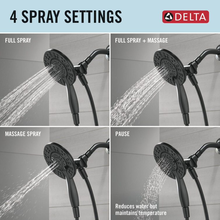 Albion Matte Black Multi-Function Handheld Shower System