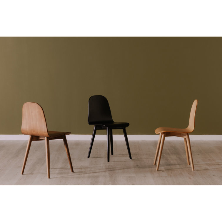 Brown Bent Wood Mid-Century Modern Dining Chair