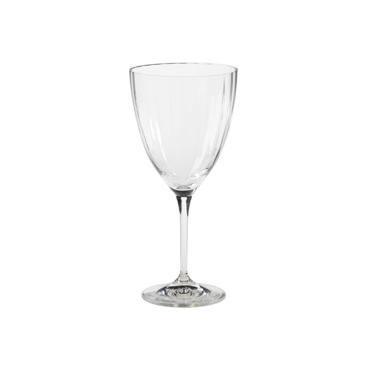 Elegant Clear Lead-Free Glass Red Wine Goblets Set of 6